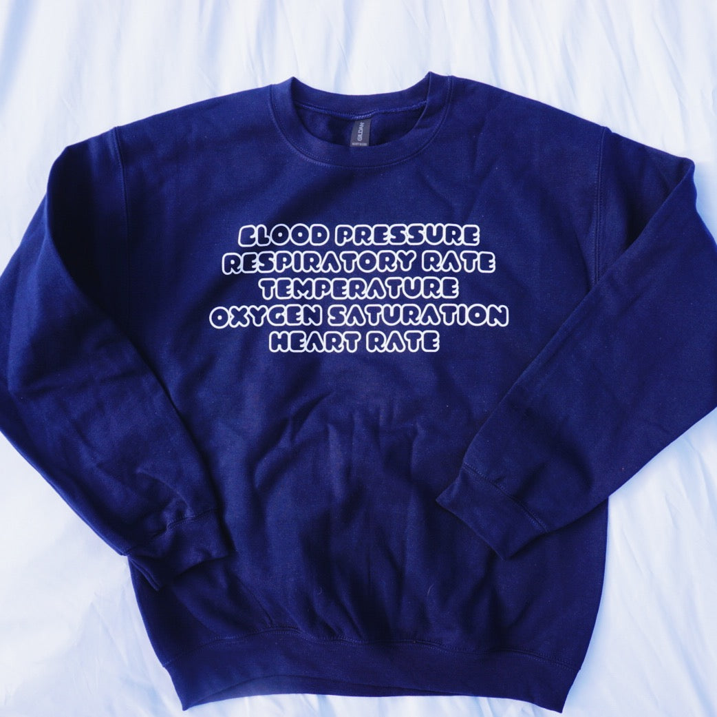 Vitals List Crewneck Sweatshirt