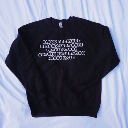 Vitals List Crewneck Sweatshirt