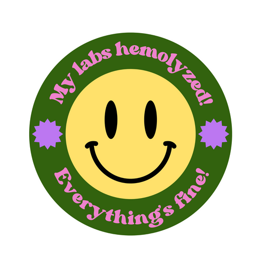 Labs Hemolyzed Sticker