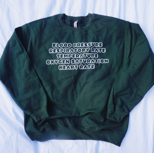 Vitals List Crewneck Sweatshirt