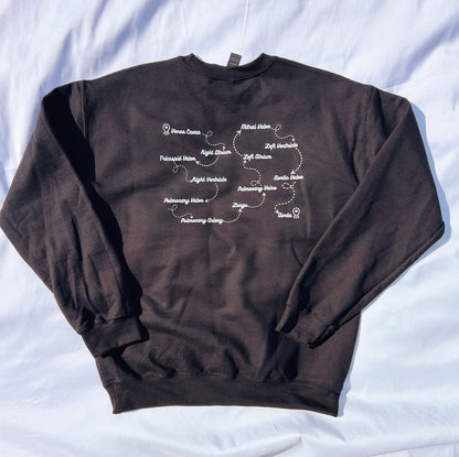 Cardiac Map Crewneck Sweatshirt