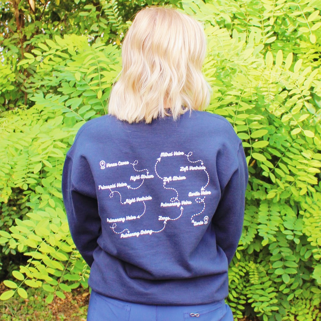 Cardiac Map Crewneck Sweatshirt